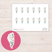 DDZ-17750 planner sticker sheet with enlarged sticker detail