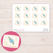 DDZ-17753 planner sticker sheet with enlarged sticker detail