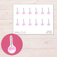 DDZ-17759 planner sticker sheet with enlarged sticker detail