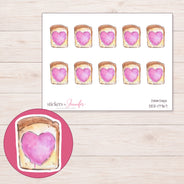DDZ-17767 planner sticker sheet with enlarged sticker detail