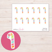 DDZ-17794 planner sticker sheet with enlarged sticker detail