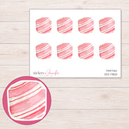 DDZ-17800 planner sticker sheet with enlarged sticker detail