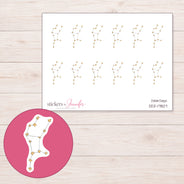 DDZ-17807 planner sticker sheet with enlarged sticker detail