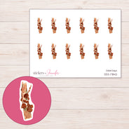 DDZ-17842 planner sticker sheet with enlarged sticker detail