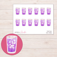 DDZ-17856 planner sticker sheet with enlarged sticker detail