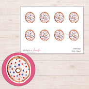 DDZ-17869 planner sticker sheet with enlarged sticker detail