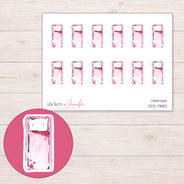 DDZ-17882 planner sticker sheet with enlarged sticker detail