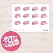 DDZ-17885 planner sticker sheet with enlarged sticker detail