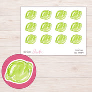 DDZ-17889 planner sticker sheet with enlarged sticker detail