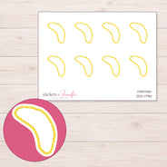 DDZ-17914 planner sticker sheet with enlarged sticker detail