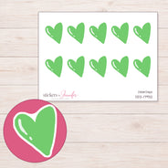 DDZ-17932 planner sticker sheet with enlarged sticker detail
