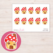 DDZ-17936 planner sticker sheet with enlarged sticker detail