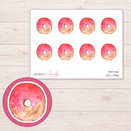 DDZ-17946 planner sticker sheet with enlarged sticker detail
