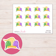 DDZ-17950 planner sticker sheet with enlarged sticker detail