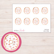 DDZ-17952 planner sticker sheet with enlarged sticker detail