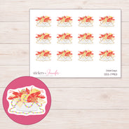 DDZ-17953 planner sticker sheet with enlarged sticker detail