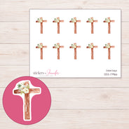 DDZ-17966 planner sticker sheet with enlarged sticker detail