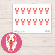 DDZ-17971 planner sticker sheet with enlarged sticker detail