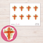 DDZ-17981 planner sticker sheet with enlarged sticker detail
