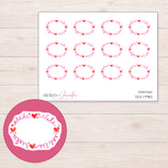 DDZ-17982 planner sticker sheet with enlarged sticker detail