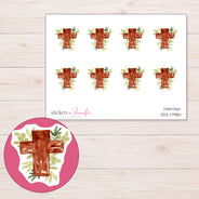 DDZ-17984 planner sticker sheet with enlarged sticker detail