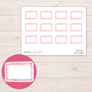 DDZ-17988 planner sticker sheet with enlarged sticker detail