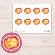 DDZ-17989 planner sticker sheet with enlarged sticker detail
