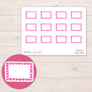 DDZ-17991 planner sticker sheet with enlarged sticker detail