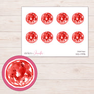 DDZ-17995 planner sticker sheet with enlarged sticker detail