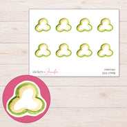 DDZ-17998 planner sticker sheet with enlarged sticker detail