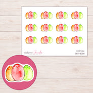 DDZ-18000 planner sticker sheet with enlarged sticker detail