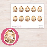 DDZ-18011 planner sticker sheet with enlarged sticker detail