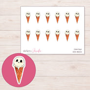 DDZ-18024 planner sticker sheet with enlarged sticker detail