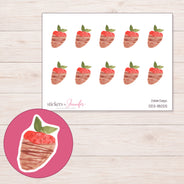DDZ-18025 planner sticker sheet with enlarged sticker detail
