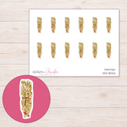 DDZ-18026 planner sticker sheet with enlarged sticker detail