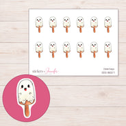 DDZ-18027 planner sticker sheet with enlarged sticker detail