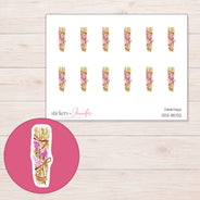 DDZ-18032 planner sticker sheet with enlarged sticker detail