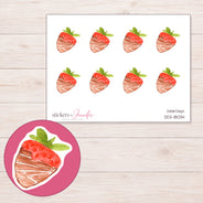 DDZ-18034 planner sticker sheet with enlarged sticker detail