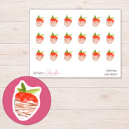 DDZ-18037 planner sticker sheet with enlarged sticker detail
