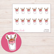 DDZ-18059 planner sticker sheet with enlarged sticker detail