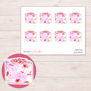 DDZ-18070 planner sticker sheet with enlarged sticker detail