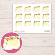 DDZ-18072 planner sticker sheet with enlarged sticker detail