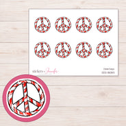DDZ-18083 planner sticker sheet with enlarged sticker detail