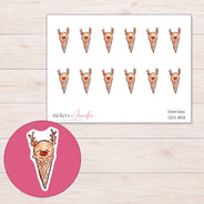 DDZ-18113 planner sticker sheet with enlarged sticker detail