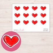 DDZ-18123 planner sticker sheet with enlarged sticker detail