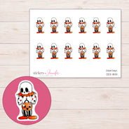 DDZ-18131 planner sticker sheet with enlarged sticker detail