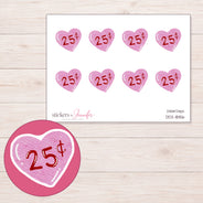 DDZ-18156 planner sticker sheet with enlarged sticker detail