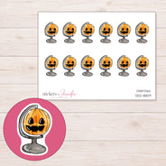 DDZ-18159 planner sticker sheet with enlarged sticker detail