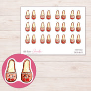 DDZ-18177 planner sticker sheet with enlarged sticker detail