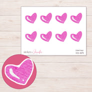 DDZ-18191 planner sticker sheet with enlarged sticker detail